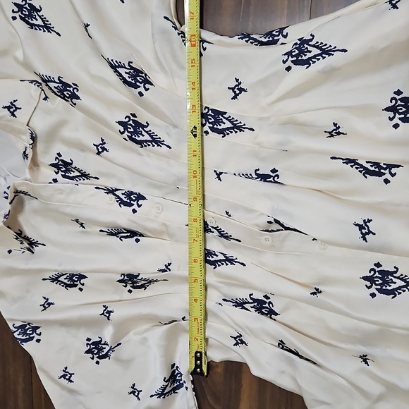 Glam Cream and Navy Casual Dress - Picture 6 of 12